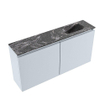 MONDIAZ TURE-DLUX Meuble WC 100 cm Clay. Lavabo EDEN Lava position à droite. Avec 1 trou de robinet. SW1103724