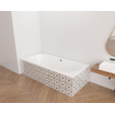 Zeza Oval Ligbad - 190x90cm - acryl - duo - glans wit SW1015080