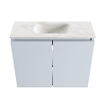 MONDIAZ TURE-DLUX meuble toilette 60cm Clay. EDEN vasque Ostra position milieu. Avec 1 trou de robinet. SW1104763