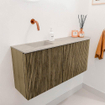 Mondiaz JOYA-DLUX 91.6cm toiletmeubel - ronding rechts kleur Dusk - Wastafel FAYE positie Links Zonder kraangat kleur Opalo. SW1423338