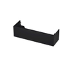 INK Wastafelonderkast - 140x45x37.6cm - 1 lade - push to open - met recht opdekfront - MDF lak - Mat zwart SW439290