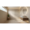 SAMPLE Terravito Melora wandtegel - 30x75cm - gerectificeerd - Betonlook - Sand decor mat (beige) SW1130589