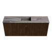 Mondiaz JOYA-DLUX 100cm toiletmeubel - kleur Walnut - Wastafel FAYE positie Midden Zonder kraangat kleur Sombra. SW1424734