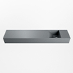Mondiaz TYNE Fontaine - 110x23x12cm - lavabo Droit - sans trous de robinet - solid surface - Plata SW1026188
