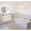 Riho Pepple Miroir led salle de bain - 100x66.7cm - capteur - chauffe miroir - Argent SW956421