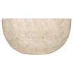 Differnz Boomer Waskom - 21x12cm - rond - Marmer - Beige TWEEDEKANS OUT14003