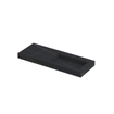 INK Pitch wastafel - 120x45x9cm - 1 wasbak rechts - 0 kraangaten - drain keramiek Lauren black mat SW693420