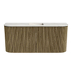 Mondiaz JOYA-DLUX 93.2cm meuble de salle de bains avec WC - arrondi gauche et droite couleur Dusk - Vasque FAYE position Milieu 1 trou de robinet couleur Ostra. SW1423443