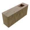 Mondiaz JOYA-DLUX 90cm toiletmeubel - kleur Dusk - Wastafel FAYE positie Rechts Zonder kraangat kleur Arena. SW1425753