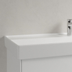 Villeroy & Boch Collaro lavabo à poser sur meuble - 120x47cm - avec trop-plein 1 trou de robinet CeramicPlus stone white SW358339