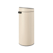 Brabantia Touch Bin Afvalemmer - 30 liter - kunststof binnenemmer - soft beige SW1117310