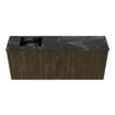 Mondiaz JOYA-DLUX 100cm meuble de toilette - couleur Shadow - Vasque FAYE position Gauche Sans trou de robinet couleur Lava SW1422840