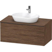 Duravit D-neo Meuble sous vasque 100x55x45.9cm 1 tiroir Noyer (foncé) mat SW640951