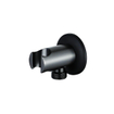 Fortifura Calvi Inbouw Regendoucheset - thermostatisch - plafondarm - 25cm hoofddouche - staaf handdouche - metalen doucheslang - geborsteld Gunmetal PVD SW1244172