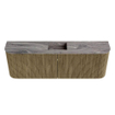 Mondiaz JOYA-DLUX 123.2cm toiletmeubel - ronding links en rechts kleur Dusk - Wastafel FAYE positie Midden Zonder kraangat kleur Sombra. SW1426185