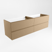 Mondiaz VICA wastafelonderkast - 170x45x50cm - 4 lades - uitsparing rechts - softclose - Oro SW1016584