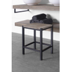 Looox Wooden Collection Tabouret 35x30x45cm avec pieds noirs chêne old grey SW73172