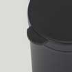 Poubelle murale Geesa Hotel 17.5x24x23cm 3L noir mat SW772551
