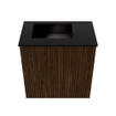 Mondiaz JOYA 40cm meuble de salle de bains - couleur Walnut - Vasque FAYE position Gauche 1 trou de robinet couleur Urban. SW1421313