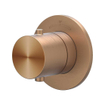 IVY Concord Partie de finition - robinet d'arrêt encastrable de passage - symétrie - rosace ronde - Inox 316 - Cuivre mat brossé PVD SW1030909