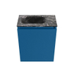 MONDIAZ TURE-DLUX Meuble toilette - 40cm - Jeans - EDEN - vasque Lava - position gauche - 1 trou de robinet SW1103823