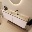 MONDIAZ TURE-DLUX Meuble toilette - 120cm - Rosee - EDEN - vasque Frappe - position centrale - 1 trou de robinet SW1103032
