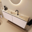 MONDIAZ TURE-DLUX Meuble WC 120cm Rosee. EDEN lavabo Frappe position milieu. Avec 1 trou de robinet. SW1103032