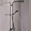 Hansgrohe Raindance Select Ensemble de douche pluie - thermostat - pomme de douche 24cm - noir mat SW297615