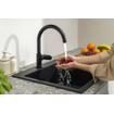 Hansgrohe Vernis Mitigeur de cuisine bec pivotant mat noir SW651654