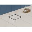 Easy Drain Aqua Quattro Tegel vloerput met ABS afwerkdeel/RVS betegelbaar rooster en uitloop verticaal 15x15cm inbouwdiepte 117 155mm waterslot 50mm 2302696