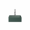 Crosswater Beck Lavabo - 30x30x11cm - 1 trou de robinet - bonde ouverte - vert mat SW928010