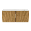 Mondiaz JOYA-DLUX 90cm toiletmeubel - kleur Oak - Wastafel FAYE positie Rechts 1 kraangat kleur Ostra. SW1422242