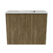 Mondiaz JOYA-DLUX 50cm toiletmeubel - kleur Dusk - Wastafel FAYE positie Midden Zonder kraangat kleur Opalo. SW1423303