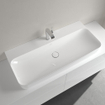 Villeroy & Boch Finion Lavabo à poser face inférieure meulée 100x47cm avec 1 trou pour robinetterie ceramic+ avec trop-plein caché blanc SW106504