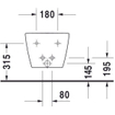 Duravit Starck Me wandbidet compact 37x48cm met kraangat met overloop m. WG mat wit SW358202