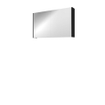 Proline spiegelkast xcellent avec doubles portes en miroir, 2 portes 100x14x60cm noir mat SW350479