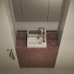 Clou Flush 3 fontein - 36x18cm - rechts - gerecycled PE - licht terra SW848908