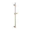 Fortifura Nebbio Ensemble de douche pluie - robinet encastré - élément encastré - barre de douche - flexible de douche en métal - douchette bâton - bras de plafond 20cm - douche de tête 30cm - laiton brossé PVD (or) SW1447136