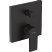 Hansgrohe Vernis Ensemble de robinetterie de baignoire encastré aérateur avec levier mat noir SW651493