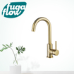 FugaFlow Eccelente Sobrado Badkamer keukenkraan - draaibare uitloop - PVD - geborsteld messing (goud) SW1124300