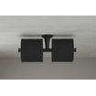 Duravit Starck T Porte-rouleau de papier toilette - double - sans clapet - noir mat SW297075