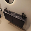 MONDIAZ TURE-DLUX Meuble toilette - 100cm - Urban - EDEN - vasque Lava - position gauche - 1 trou de robinet SW1103643