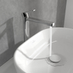 Villeroy & Boch Architectura ensemble de robinet à une poignée - rehaussé - avec bonde clic clac - chrome SW974136