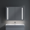 Villeroy & Boch My View armoire de toilette - avec 2 portes avec éclairage LED intégré vertical 100x75x17.3cm 1024981
