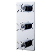Wiesbaden Cross afbouwdeel inbouwthermostaat 3 weg chroom SW21039