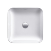 Duravit Cape Cod vasque carré sans trou de robinetterie sans trop-plein 43x43cm blanc SW296997