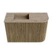 Mondiaz JOYA-DLUX Meuble de toilette 61,6cm - arrondi droit couleur Dusk - Lavabo FAYE position Gauche Sans trou de robinet couleur Arena SW1425765