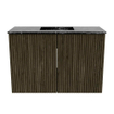 Mondiaz JOYA-DLUX 60cm toiletmeubel - kleur Shadow - Wastafel FAYE positie Midden 1 kraangat kleur Lava. SW1422819