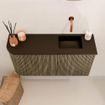 Mondiaz JOYA 81.6cm toiletmeubel - ronding links kleur Dusk - Wastafel FAYE positie Rechts Zonder kraangat kleur Urban. SW1421703