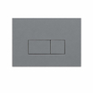 QeramiQ Dely Ensemble de toilette - réservoir encastré Qeramiq Flush - abattant slim - plaque de commande en plastique gris clair - boutons rectangulaires - blanc mat SW1579120